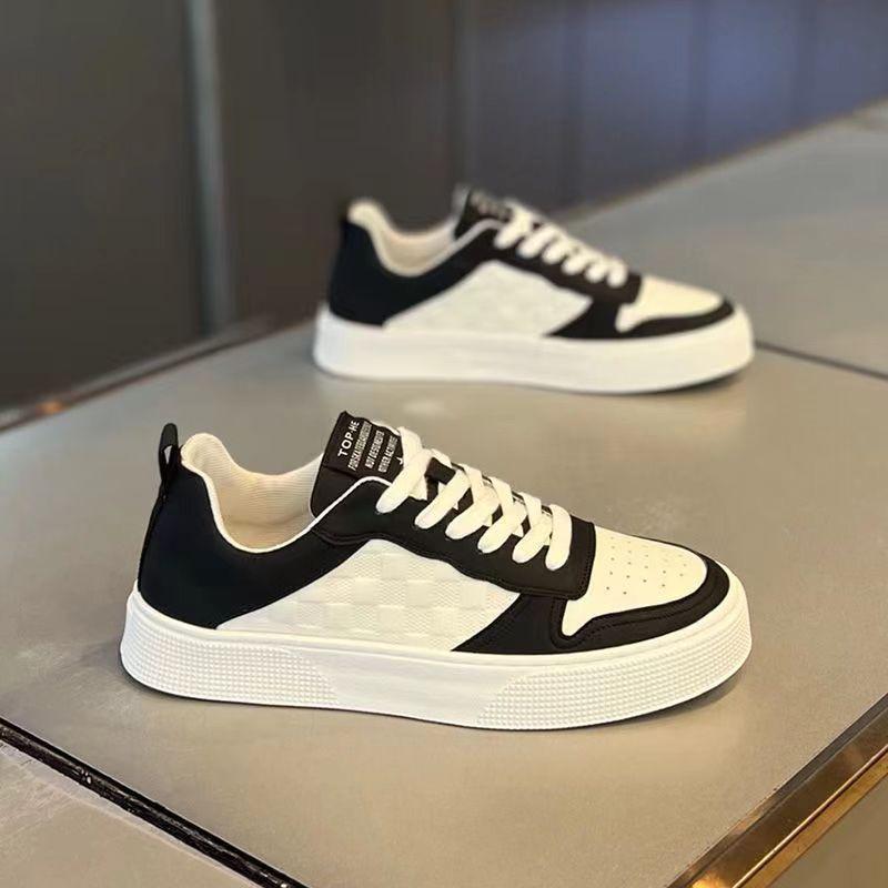 Men's shoes spring and autumn 2025 new breathable youth board shoes Korean version trend niche versatile low-top shoes lightweight board shoes