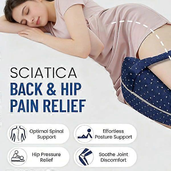 Knee pillow for side lying, orthopedic pillow with memory foam white