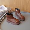 Kids Fashion Martin Boots Autumn Soft Sole Side Zipper British Toddler Short Boots Unisex Versatile