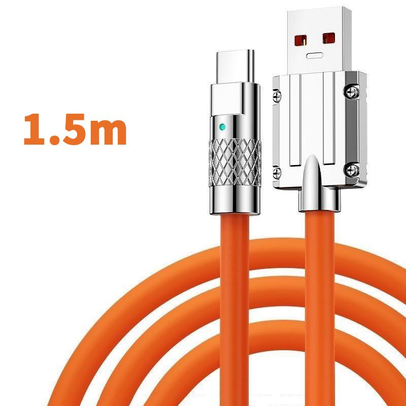 120W 6A Schnellladekabel USB C Ladekabel Multifunktionales Schnellladekabel für Mobiltelefon