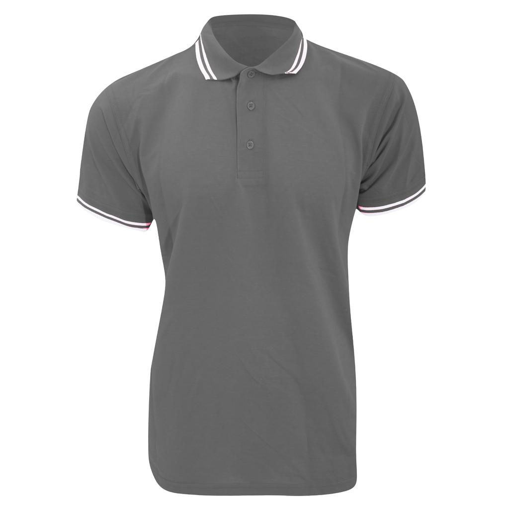Kustom Kit Mens Tipped Piqué Short Sleeve Polo Shirt