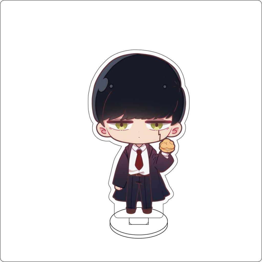 10CM Anime Mashle: Magic and Muscles Figure Stand Model Mash Burnedead/Lance Crown Cute Desk Decor Standing Sign Gifts