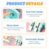 Double Hole Pencil Sharpener With Lid Portable For Classroom & Home Use Sharpener For Colored Standard Pencils