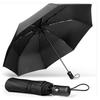 Modern Minimalist Automatic Folding Umbrella Windproof Rainproof For Adults