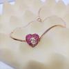 2026 New Trend Fine Jewelry Set Charming Heart Crystal Fashion Stainless Steel Necklace Earrings As a Anniversary Gift for Women