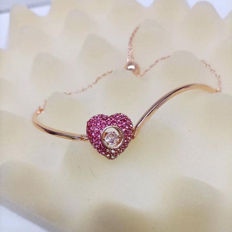 2026 New Trend Fine Jewelry Set Charming Heart Crystal Fashion Stainless Steel Necklace Earrings As a Anniversary Gift for Women