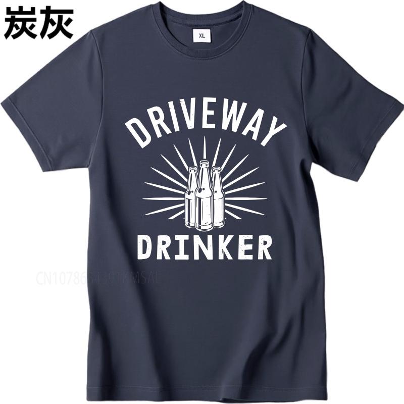 Big size summer Unisex t shirt Driveway Drinker Bottle Design With Rays Short Sleeve Workout Round Neck tees cotton men top tees