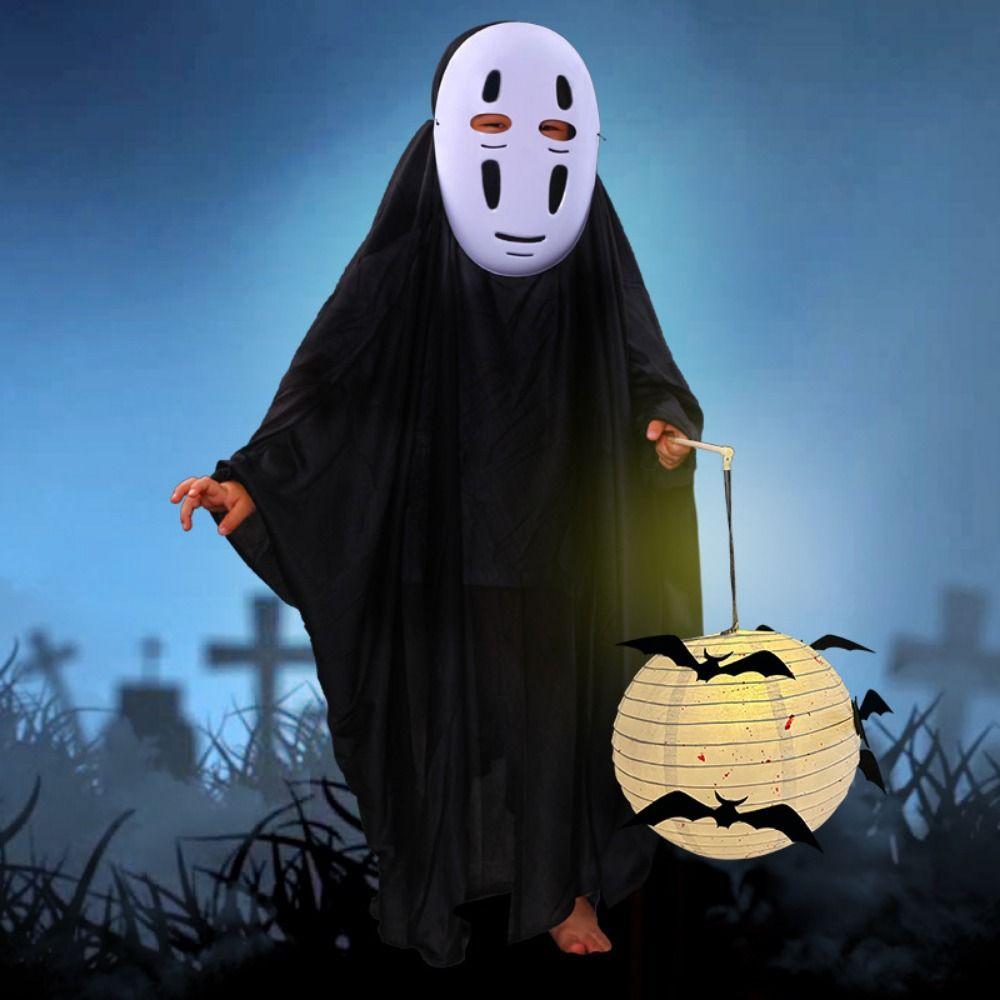 Night Lamp Halloween Ghost Glowing Lantern Foldable Black Bat Handheld Lantern  Haunted House