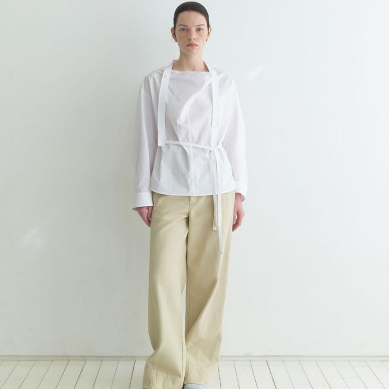 On On Tie Cowl Neck Blouse New6sb225