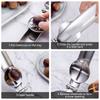Stainless Steel Chestnut Clip Nutcracker, Walnut Opener & Nut Shelling Tool,Multifunctional Pliers Gadget for Easy Shell Removal