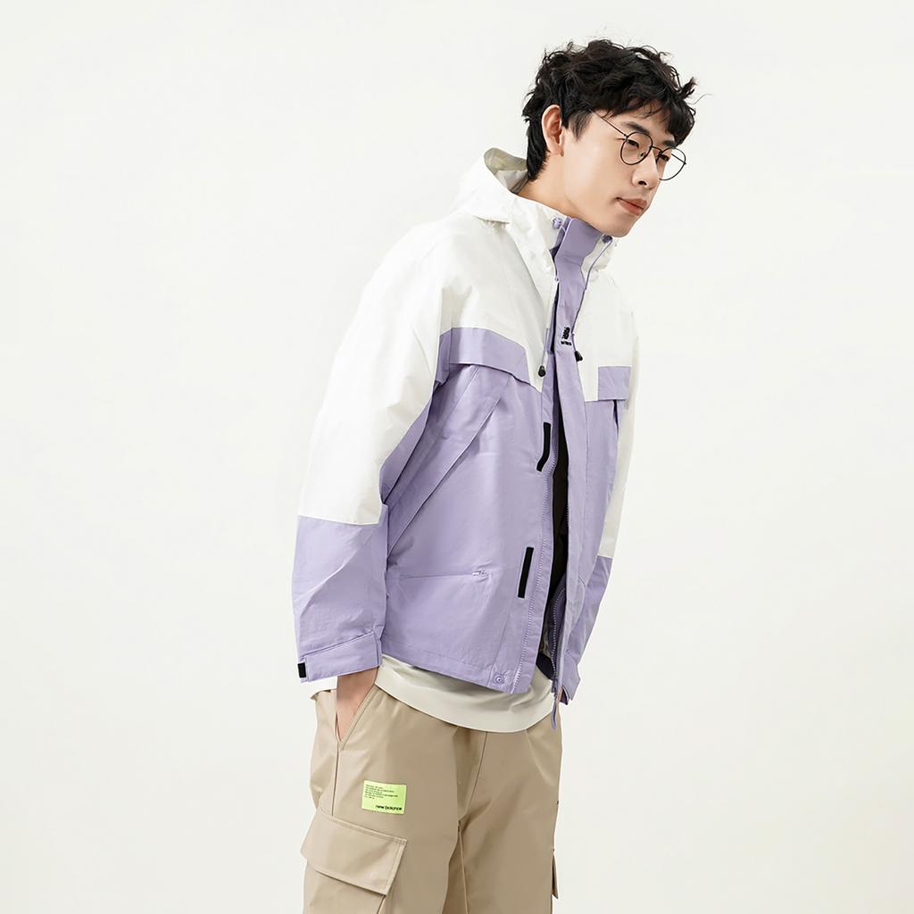 New Balance Jackets Unisex Purple Hooded Moderate Other 5AC14103-DV