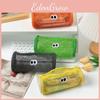 Cute Nylon Pencil Bag With Mesh Design And Spacious Storage For School And Travel