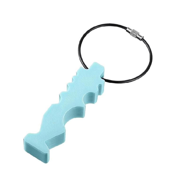 

Portables Flying Disc Maintenance Keychains Tool With Multiple Grooves And Durability Plastic Construction For Outdoor синий