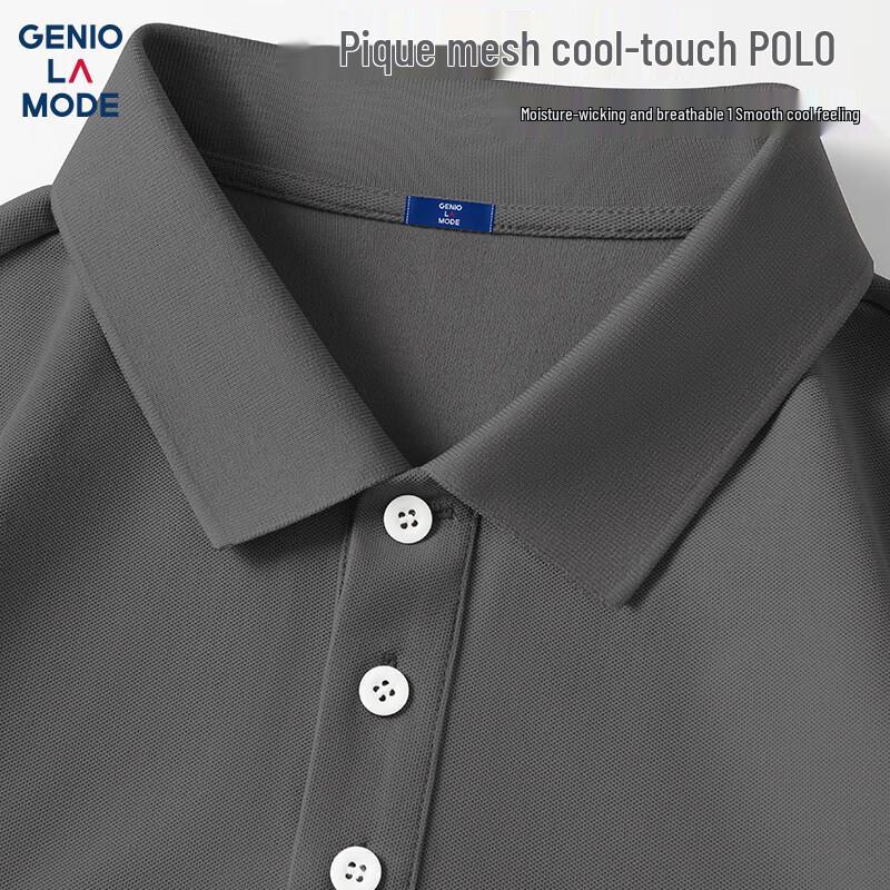 

Men s Ice Silk Short Sleeve Polo Shirt 3XL