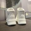 High Top Women's Platform Shoes Autumn New Casual Sports Shoes Girls Thick Soled Small White Shoes Soft Soled Running Sneakers