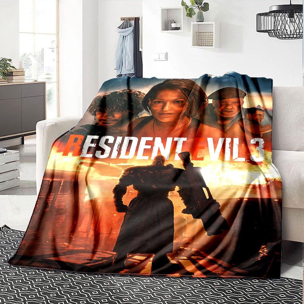 1pc Resident Evil 13 Blanket Soft Warm Throw for Home, Office, Travel All Season Cozy Bedding Gift, Office Cozy Accessor