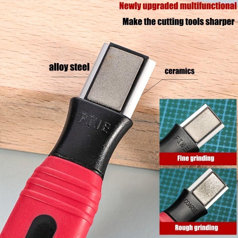 Metal Pocket Sharpener Non-slip Garden Tool Sharpener Portable Sharpening Stone  Hand Tools
