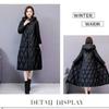 Loose Fit Plus Size Cotton Coat for Mothers Long Winter Jacket