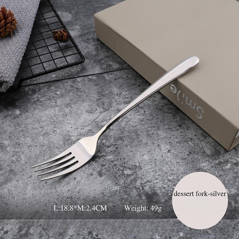 HANYANG 304 vaisselle en acier inoxydable fournitures d'hôtel familial ensemble de couteaux à Steak, fourchette et cuillère vaisselle de style occidental