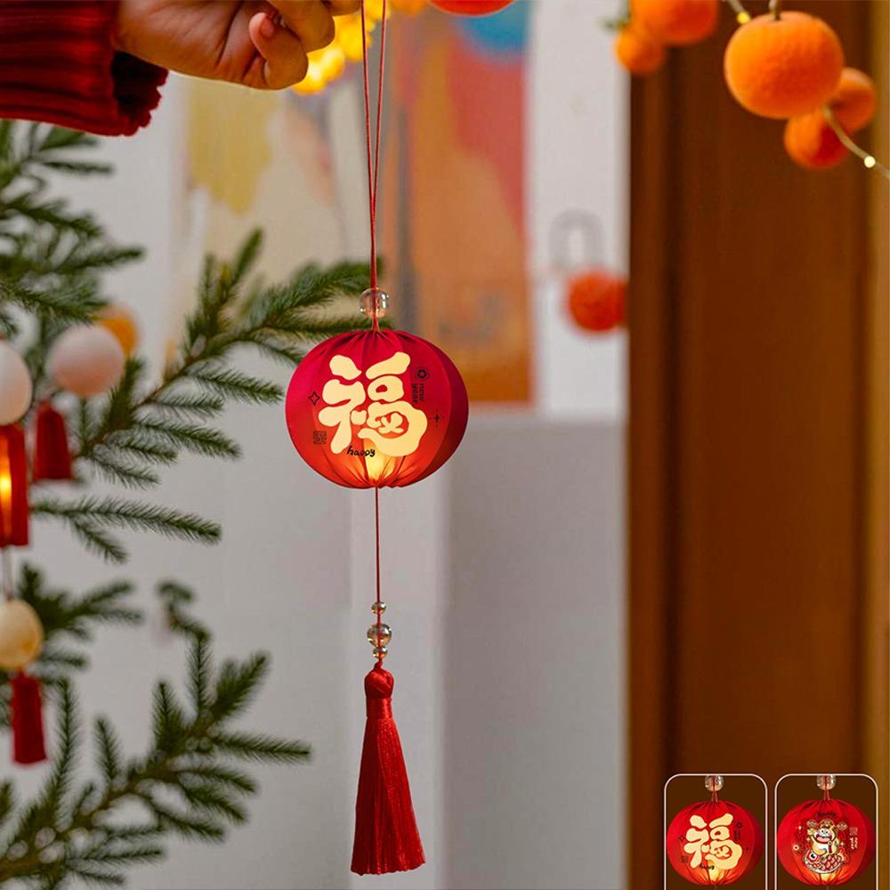 Horse Year 2026 New Year Lanterns Handmade Portable Lanterns Chinese Hanging Lanterns Party Decor