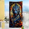 Dragon Beach Towel Soft Durable Quick-Dry Comfortable Lightweight Suitable for Swimming, Gym, Camping, Yoga Vacation
