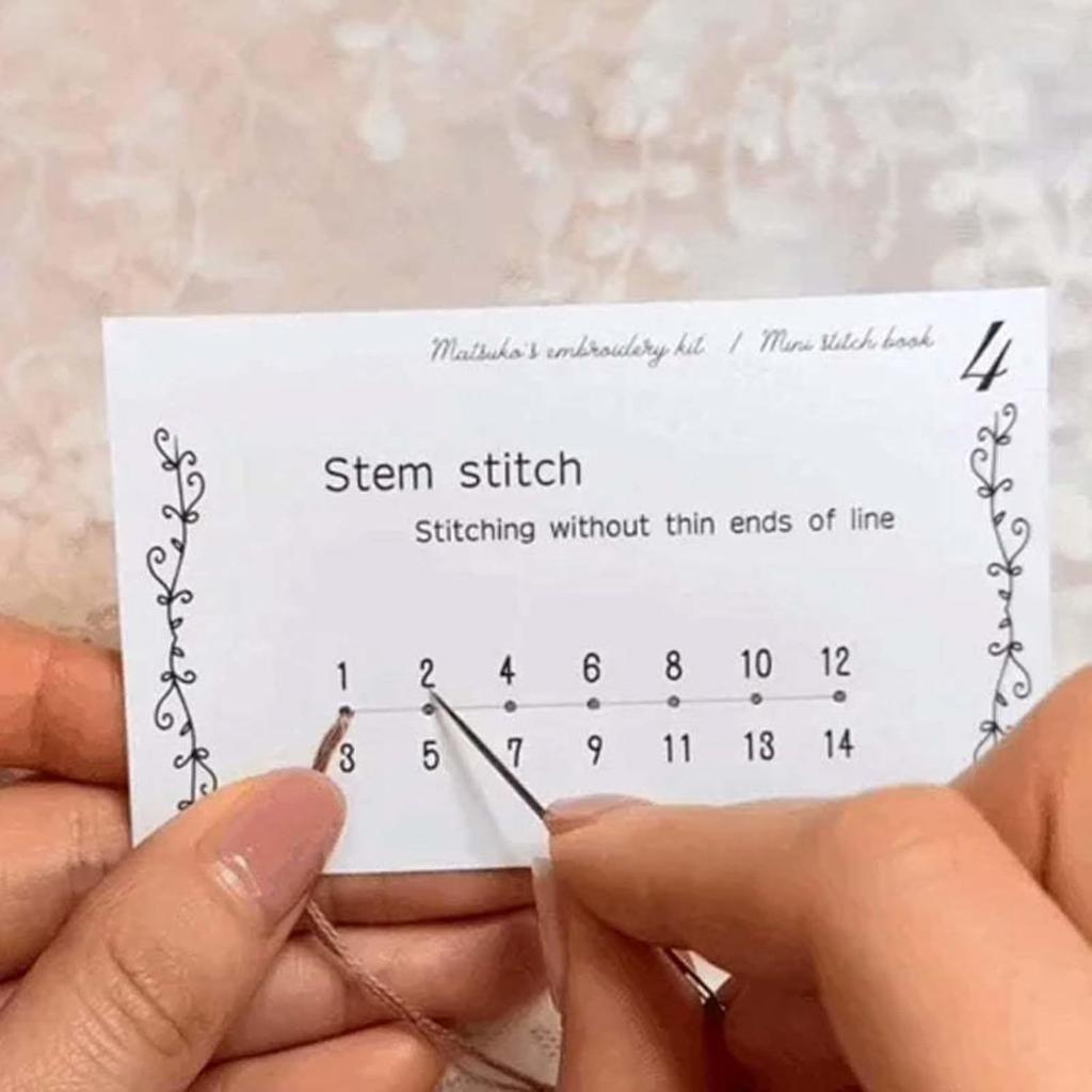 Creative Mini Sewing Book, DIY Creative Mini Sewing Card Set, Elevate Your Sewing Skills, Embroidery Skills Book, Portable M-ini Travel Sewing Kit,