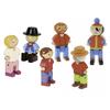 JEUJURA - Coffret de 6 personnages en bois - Jeu de construction en bois - Mixte - A partir de 3 ans