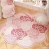 Sweet Irregular Bedroom Bedside Carpet Small Fresh Style Living Room Rugs Creative Fashion Dressing Table Floor Mats  Alfombra