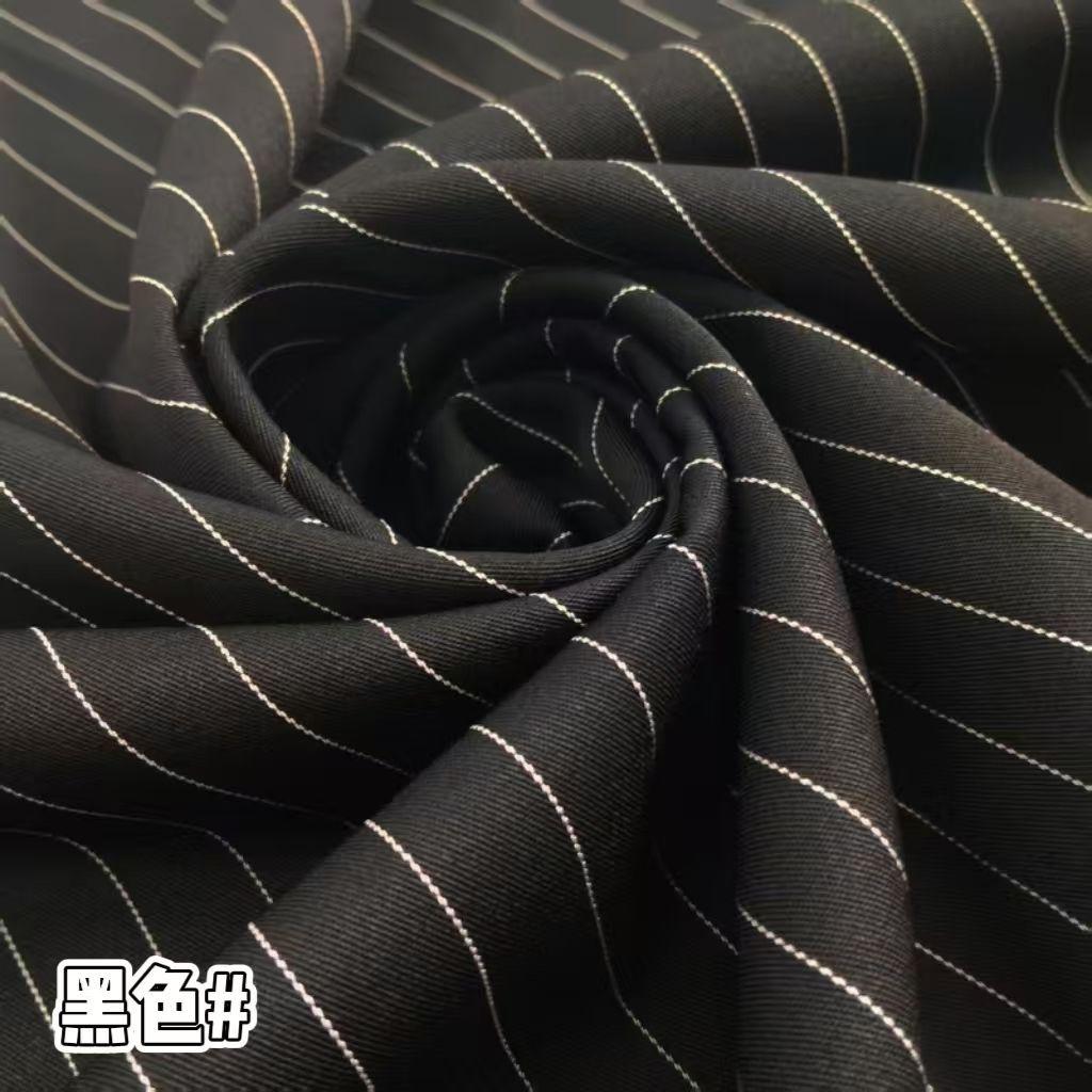 Klassischer Streifenanzugstoff Knitterfest pro Meter für Hosen Röcke Uniformen DIY Nähstoff Hängend Elastizität Weiß Rot