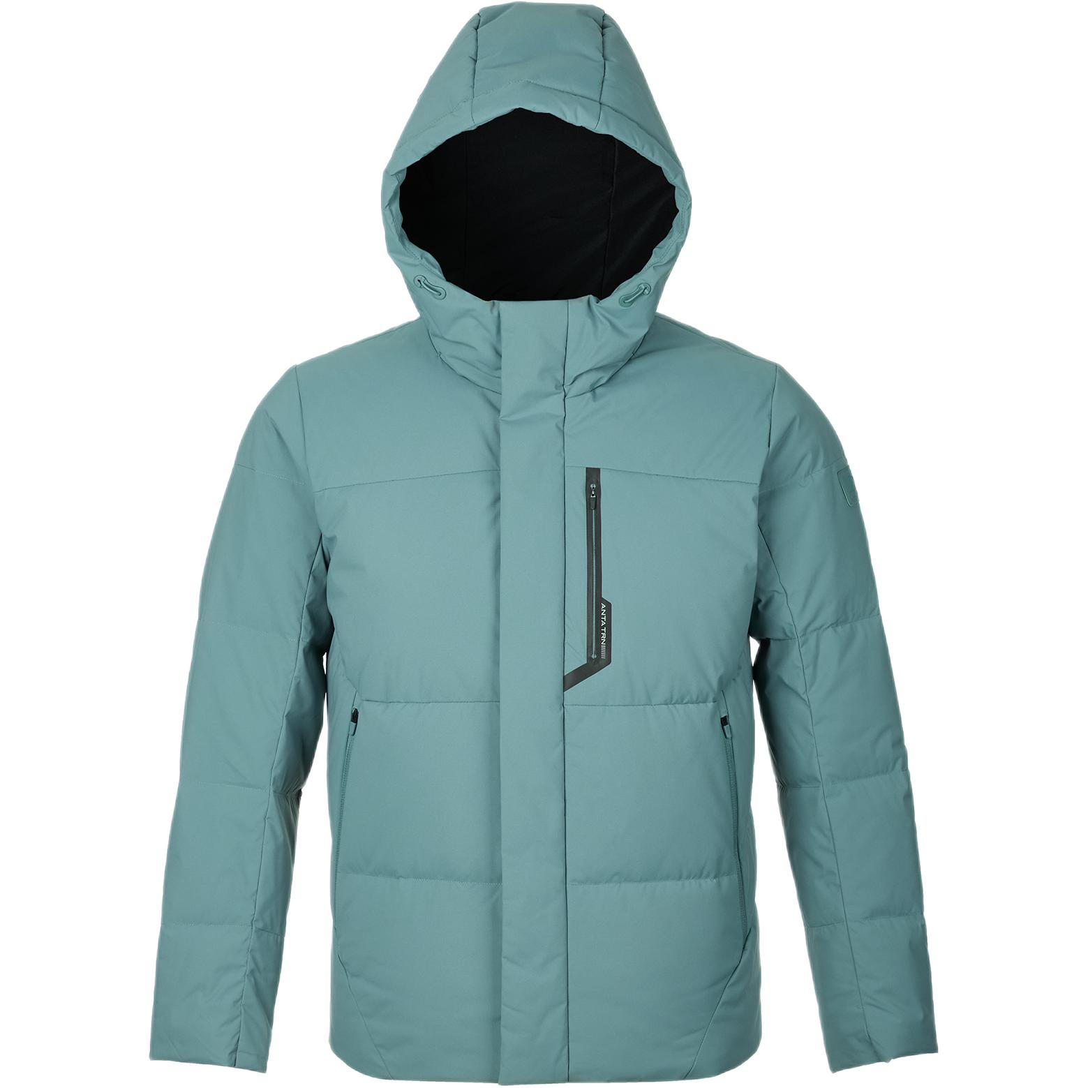 Anta Training Series Hooded Zipper Solid Color Down Jacket Men outerwear 152517918S-2 M