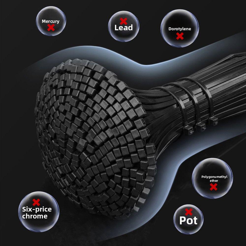 Black White Self-Locking Nylon Wire Rope Tie Self-Locking Cable Management Car Daily Repair