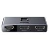 HDMI splitter switch 2x HDMI 4K 30 Hz bidirectional gray