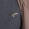 1Pair Vintage Retro Small Suit Collar Pins Men Women Metal Bee Brooches