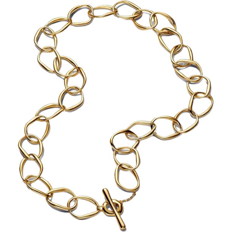 

Pandora Minimalist Original Design Ring Chain Necklace Unisex necklace Gold 363881C00 Box,F,Gold