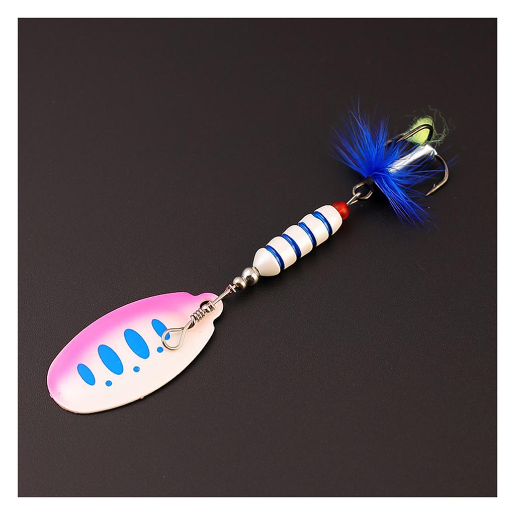 1/5pcs Spinner Spoon Metal Bait Fishing Lure Composite Sequin Long-Range Fishing Bait Multipurpose Artificial Fishing Bait