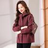 Yalu Women's Casual Hooded Windbreaker Jacket for Mature Women