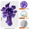 1.2m Wedding Hand-Rubbed Butterfly Pleated Crepe Paper Sheets for Floral Art