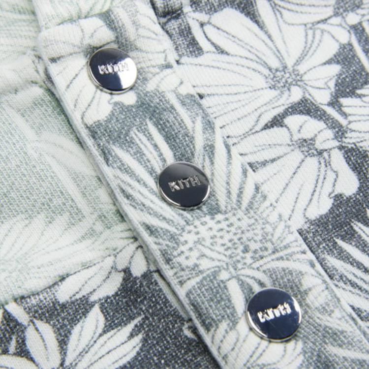 Kith Aster Floral Williams IV Pullover Stadium Unisex Tops Multi-Color KH2710-302