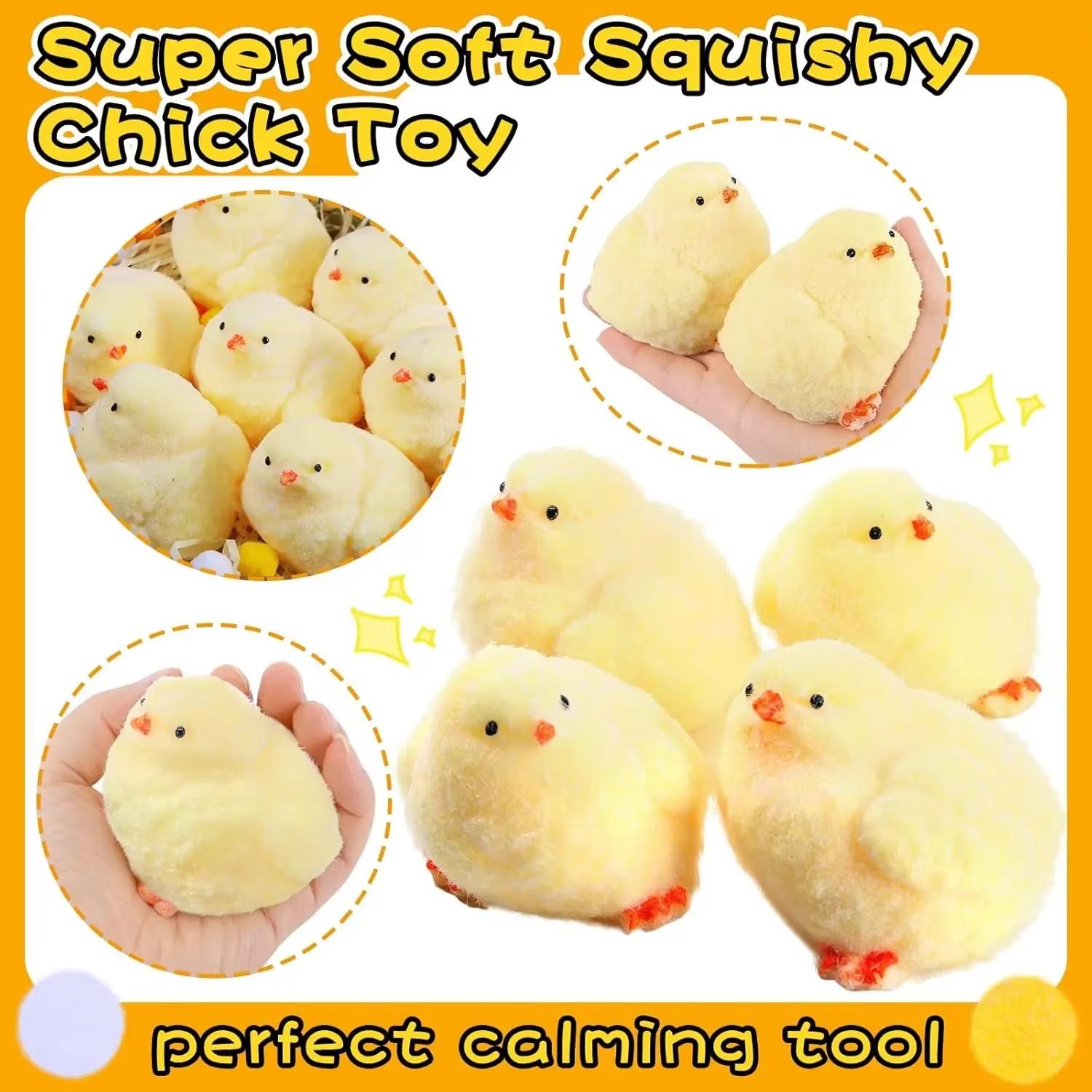 Giocattoli Squishy Pulcini Fatti a Mano Squishy Ultra Morbidi Giocattoli Fidget Silicone Spremere Giochi di Intrattenimento per Bambini Regali di Nata