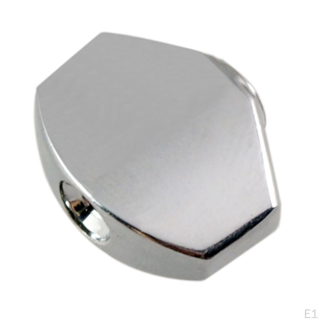 Electric/Acoustic Guitar Pegs Button Cap Silver 6pcs/Pack