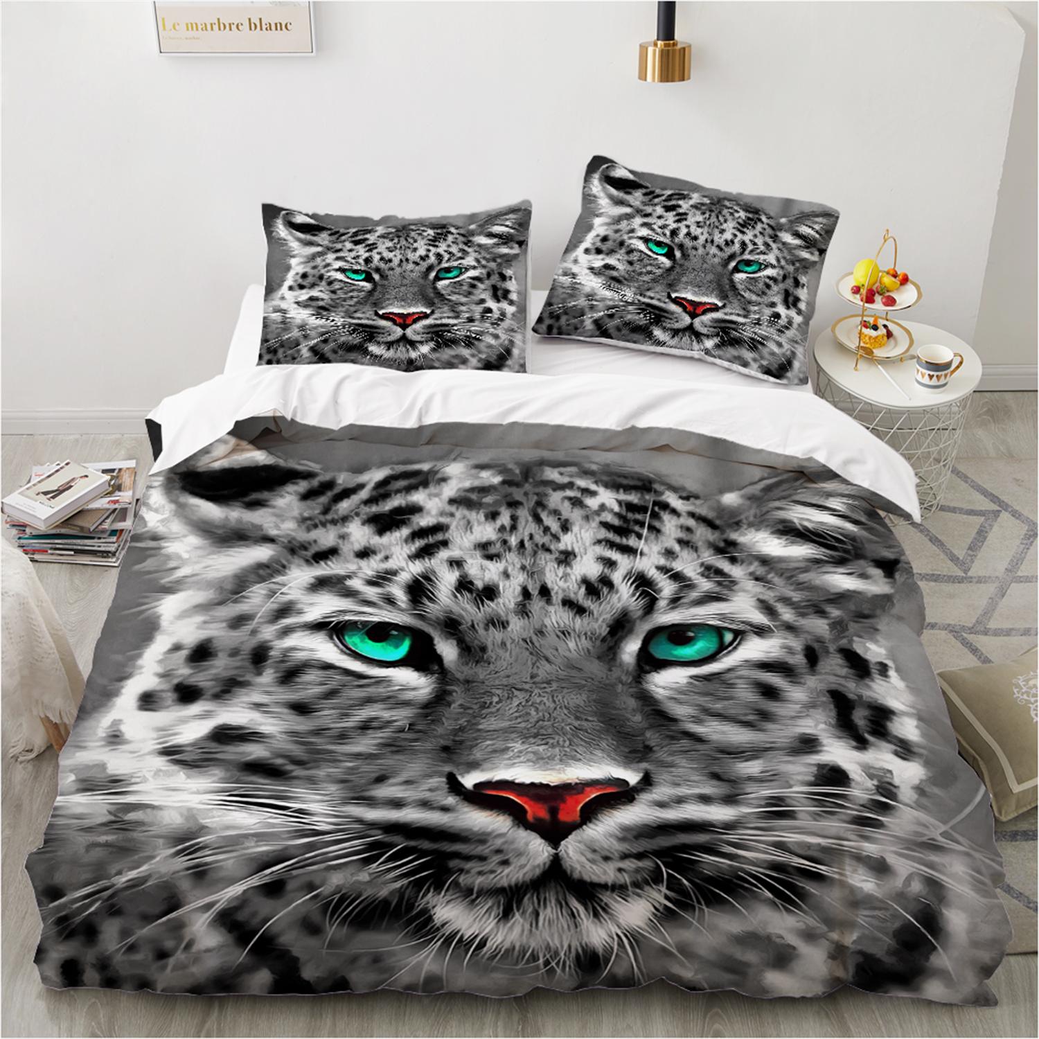 

Комплект пододеяльников с изображением животных, напечатанный на 3D-принтере. Изысканные простыни, пододеяльники, наволочки, оптовая продажа. Благородные цвета. Новый удобный комплект. EU Twin135x200cm