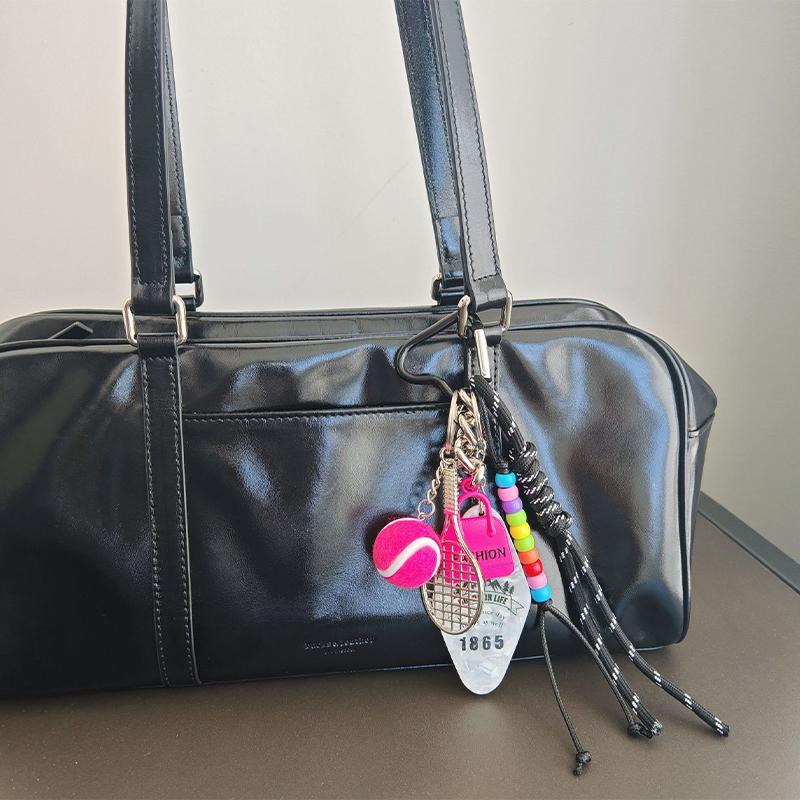 Exquisite Multi-Element Bag Pendant High-Grade Hand-Woven Rope Beaded Rope Keychain Versatile Bag Decoration Accessories Gifts