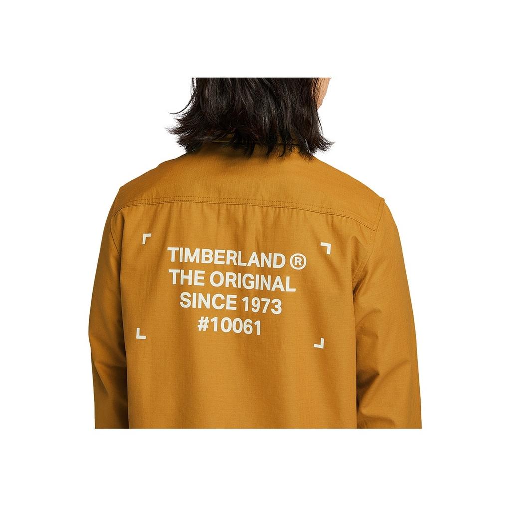 Timberland Fashion Casual Solid Pocket Half-Zip Shirt Men shirts Wheat A23YR-P47