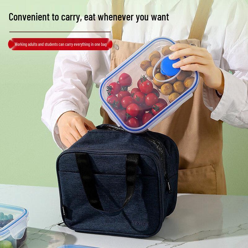 ZISIZ Cute Transparent Student Bento Box