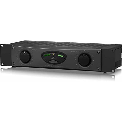 Behringer A800 Power Amplifier, Maximum 400W X 2 Output (4 Ohms), Linear Frequency Response, Speakon/Binding Post Terminals