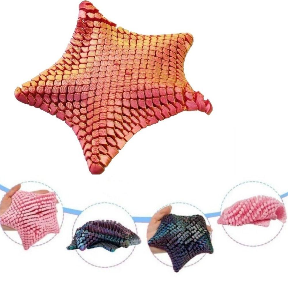 Starfish Shape 3D Printed Starfish Articulated Design Stress Relief Gift Fidget Toy  Adults Kids