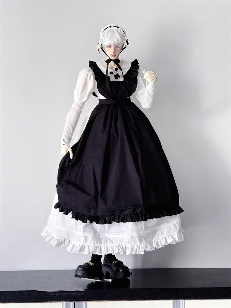HAMRETHYPPZ BJD Ball Jointed Doll Doll Doll Maid Ball Jointed Doll Maid Cute Maid Suit and Body Not Black 1/4 1/6 1/3 Dress, Costume, Outfit,