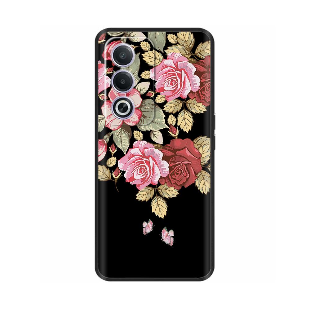 Phone Case for OPPO K12X 5G 6.67" CPH2667 Protection Luxury  Soft Black Silicone Shockproof Shell Painted Back Cover Funda Coque