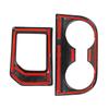ABS Carbon Fiber For Toyota Tundra 2014-2025 Car Center Control Shift Panel Water Cup Decorative Frame Stickers Car Accessories
