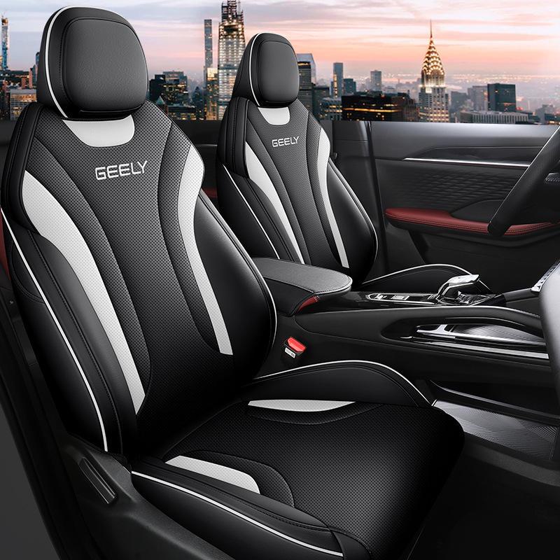 Binyue Cool 2022 Universal Leather Car Seat Covers - Four Seasons, Detachable, Full Surround Design